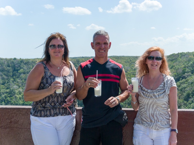 Sipping fancy girly drinks in Mantanzas