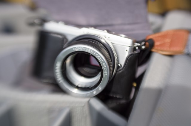 Using a Lensbaby to take a photo of another Lensbaby