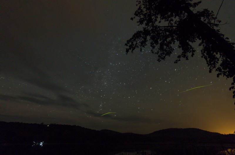 Soupy skies, clouds and fireflies