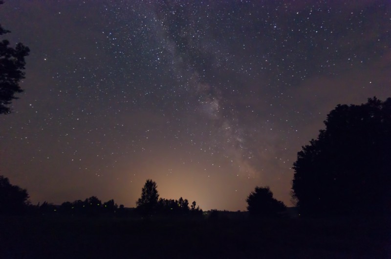 The Milky Way with Sky Glow