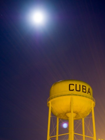 Full Moon and End of a Perfect Day in Cuba, MO