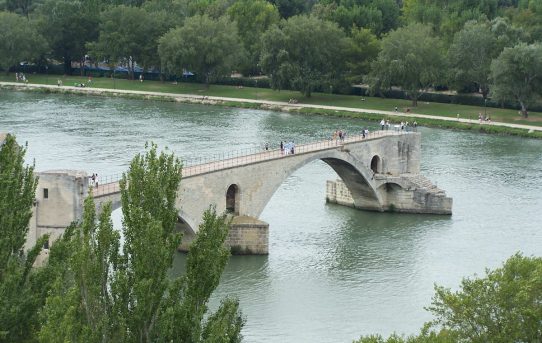 Sept 12, 2012.  The Old Avignon Papal Palace and Passing over the Pont