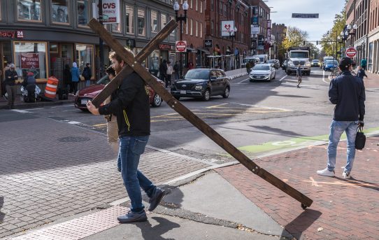 Oct 28, 2022 - Harvard Square, Cambridge, MA.